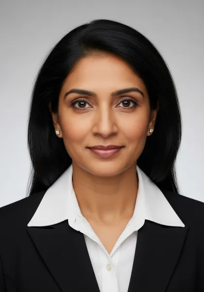Portrait of Priya Raman, Chief Operating Officer at Clear Sky Consulting