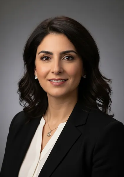Portrait of Aisha Mahmoud, General Counsel & Company Secretary at Clear Sky Consulting